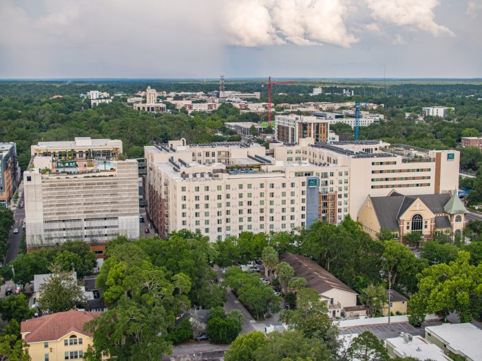 Aerial Pictuires AC Hotel in Downtown Gainesville FL Veuwr Aerials 3 of 7 scaled
