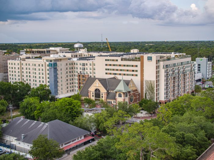 Aerial Pictuires AC Hotel in Downtown Gainesville FL Veuwr Aerials 4 of 7 scaled