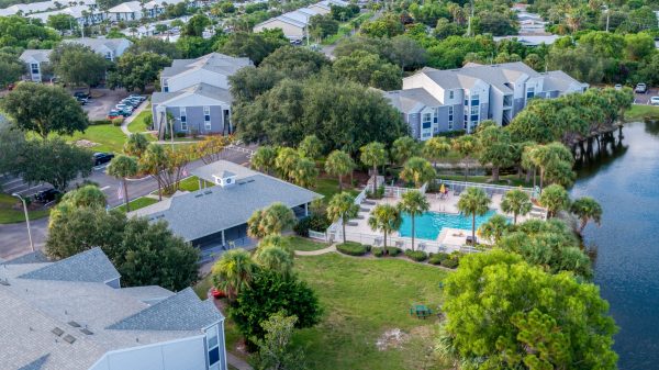 Drone Pictures of Ocean Pointe Apartments in Stuart FL (1 of 3)